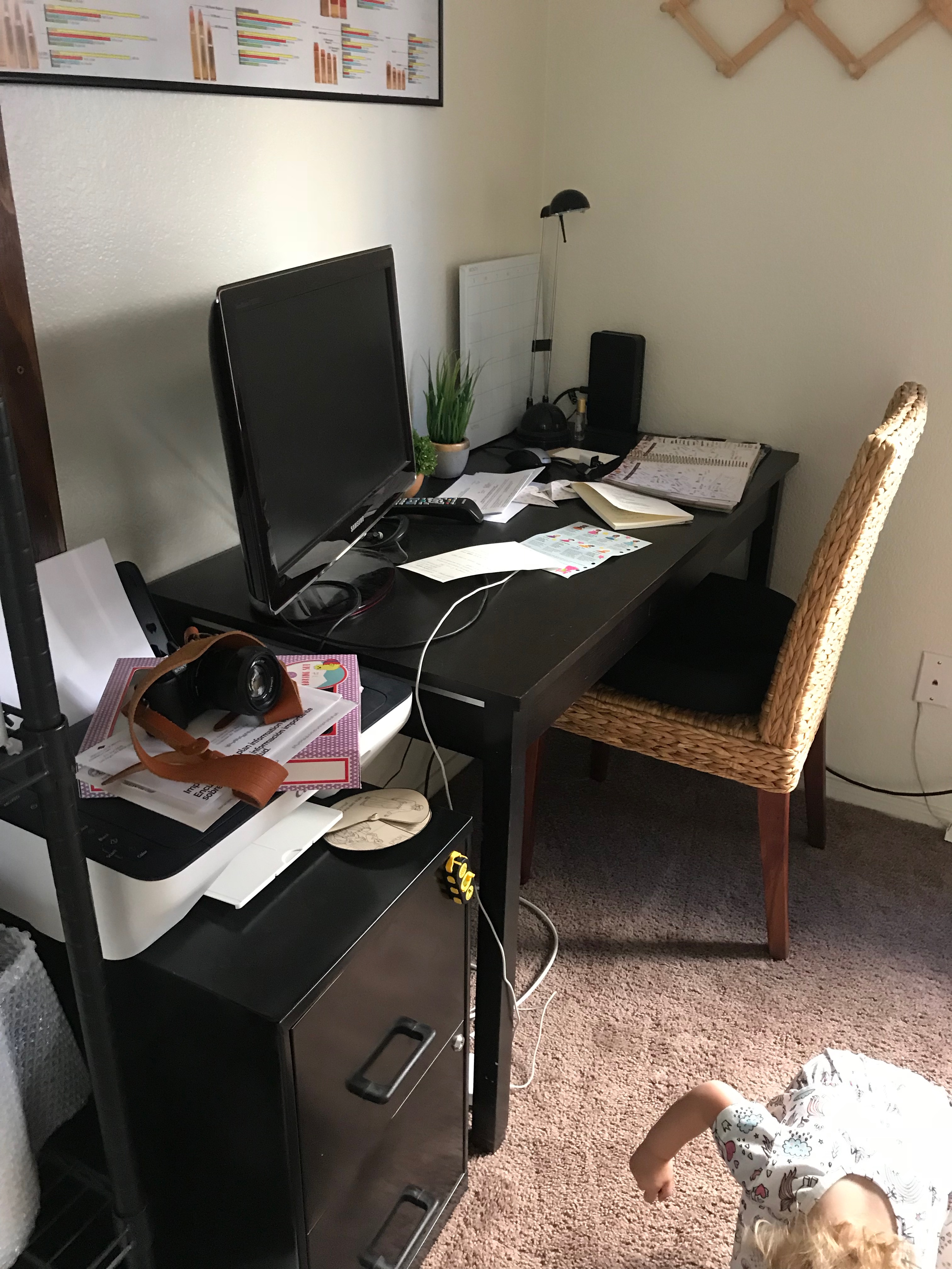 Home Office Reveal-Before And After Photos! - Collectively Casey