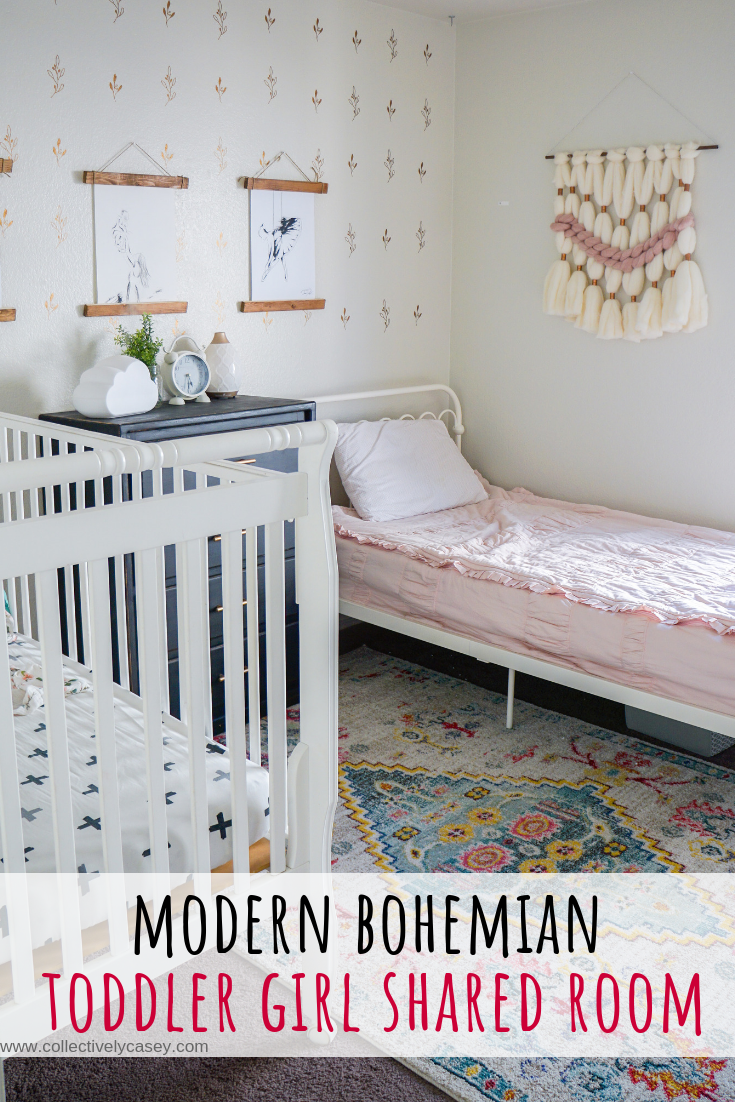 modern bohemian girl bedroom