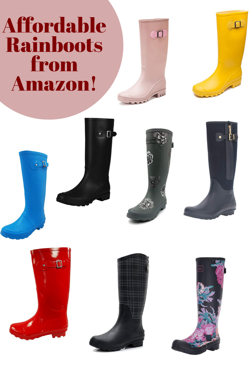 affordable rain boots amazon