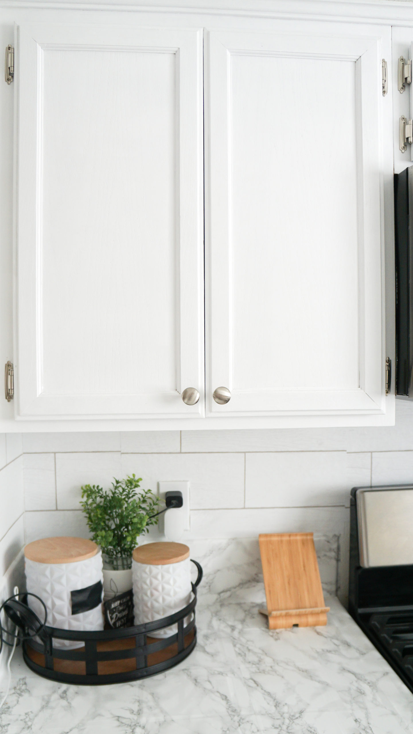 white cabinets
